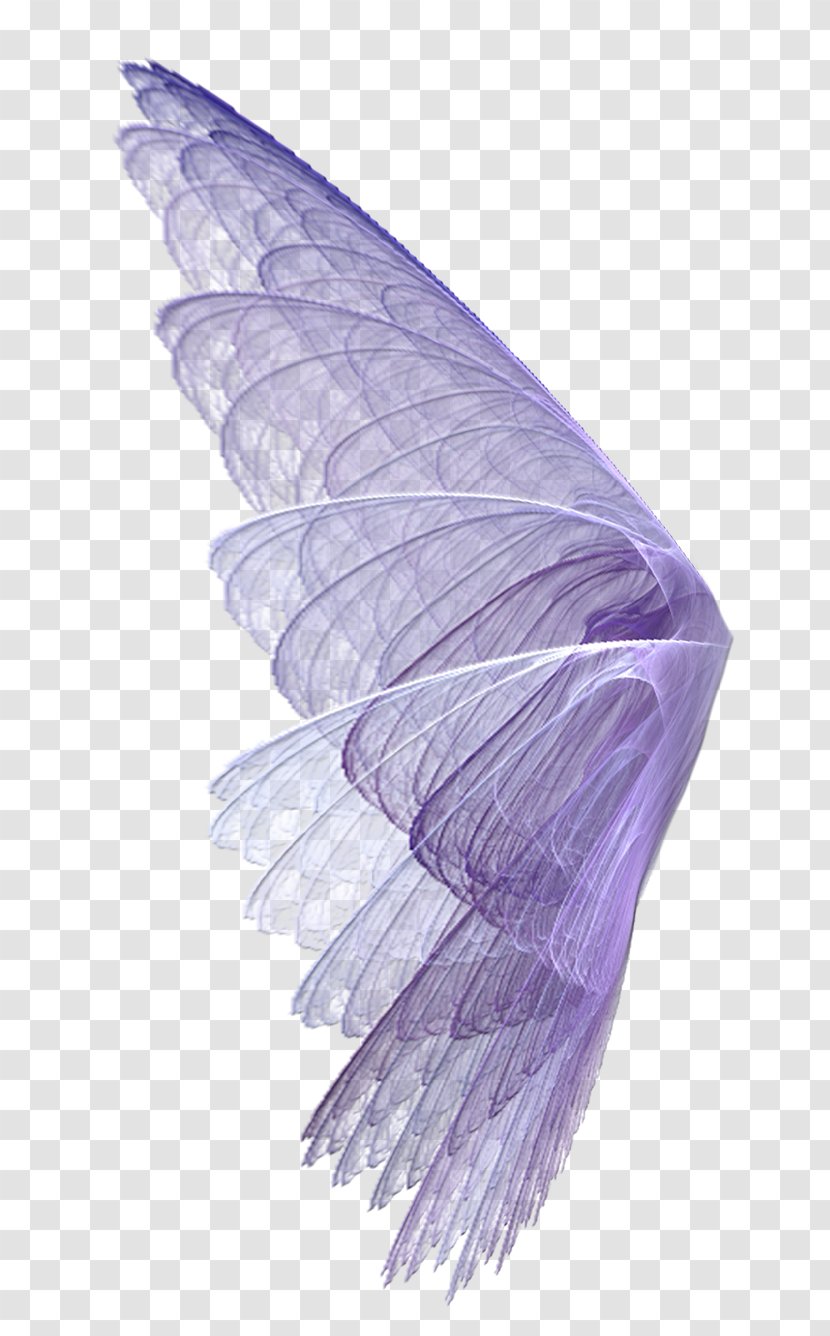 Wing Feather Transparency And Translucency - Pixel - Falling Material,Cartoon Fantasy Purple Wings Transparent PNG
