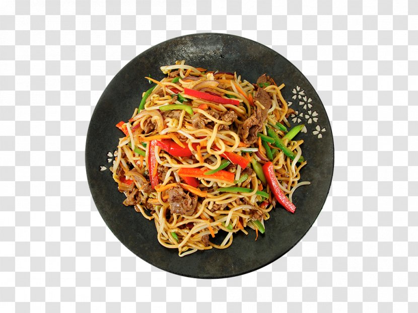 Chow Mein Chinese Noodles Lo Fried Yakisoba - Food Transparent PNG