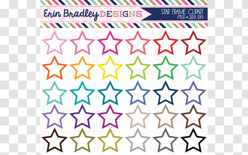 Picture Frame Clip Art - Star - Cliparts Transparent PNG