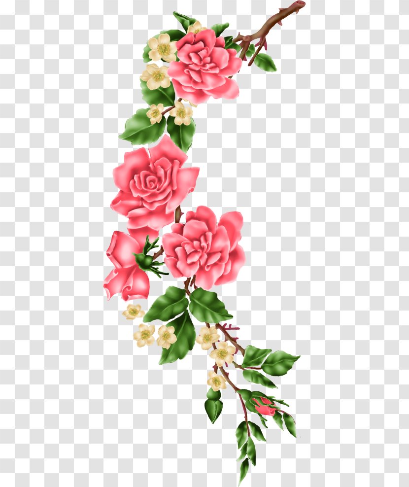 Flower Floral Design Art Painting Clip - Pink Transparent PNG