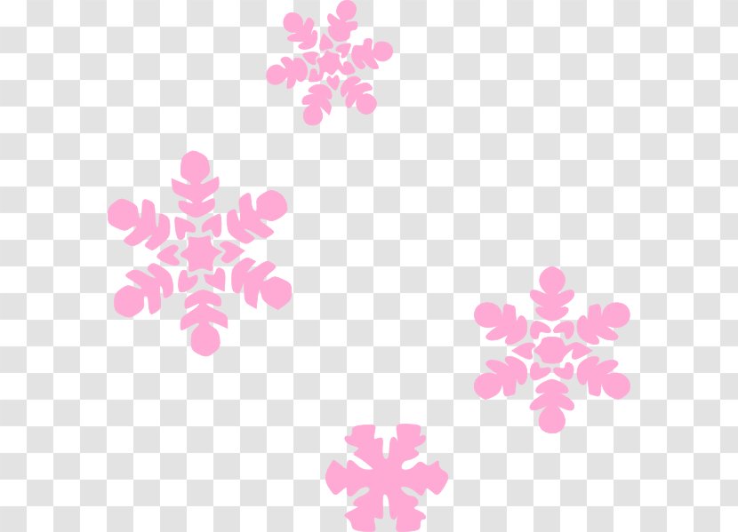 Snowflake Clip Art - Pink Light Transparent PNG
