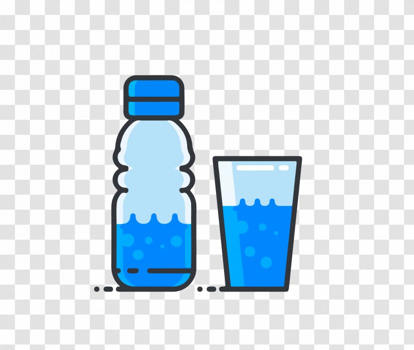 Water Bottles ICO Icon - Drink - Blue  Vector Transparent PNG