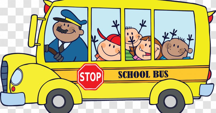 The Wheels On Bus School Transport Clip Art Transparent PNG