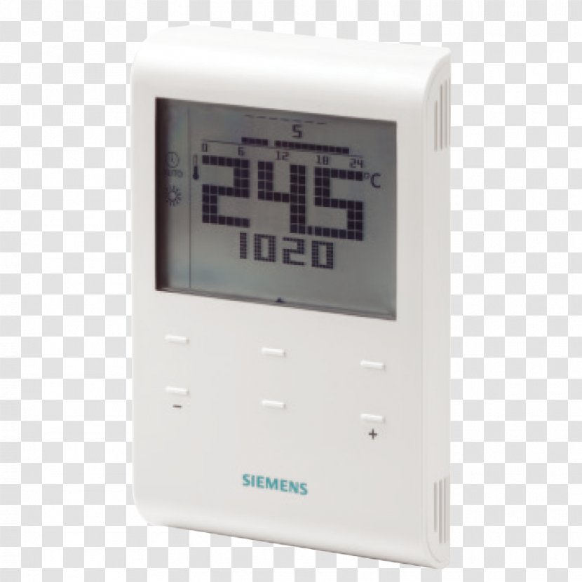 Room Thermostat Siemens Berogailu Temperature - Programmable Transparent PNG