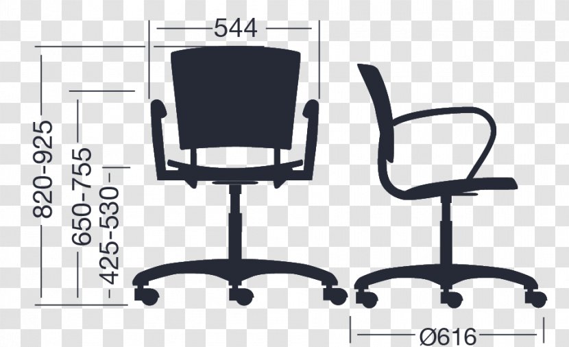 Office & Desk Chairs Armrest Line - Brand Transparent PNG