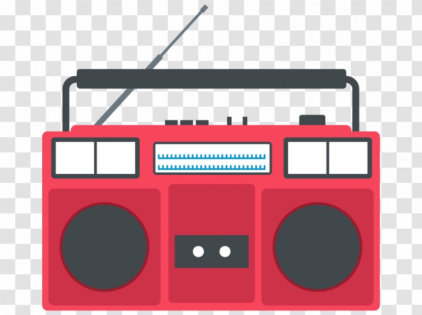 Boombox Clip Art - Heart - Radio Transparent PNG