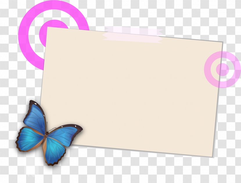 Butterfly Download - Drawing - Hand-painted Border Transparent PNG