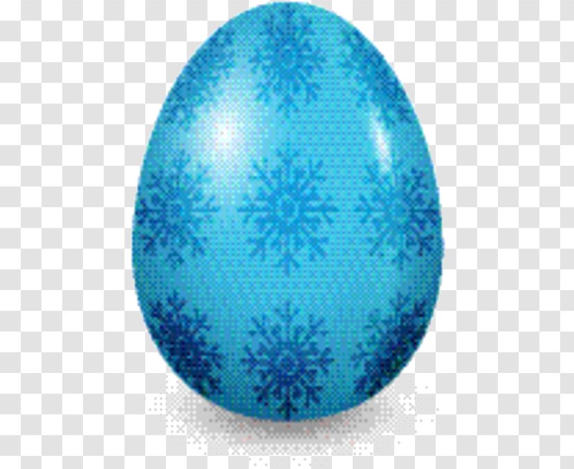 Easter Egg Background - Aqua - Snowflake Ornament Transparent PNG