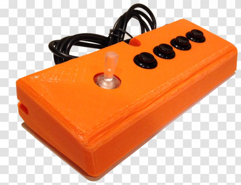 Vectrex Joystick Arcade Game Controllers Analog Stick - Orange Transparent PNG