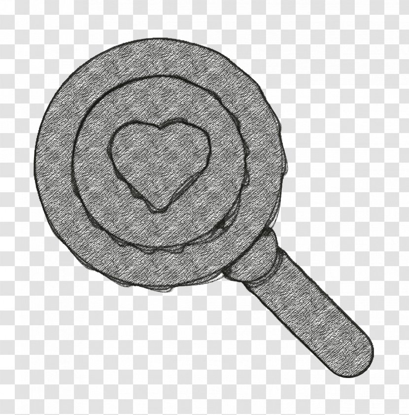 Magnifying Glass Icon Medical Elements Heart - Stamp Seal Transparent PNG