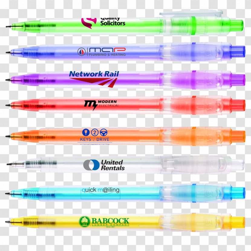 Ballpoint Pen Plastic Line - Cosmetics Promotion Transparent PNG