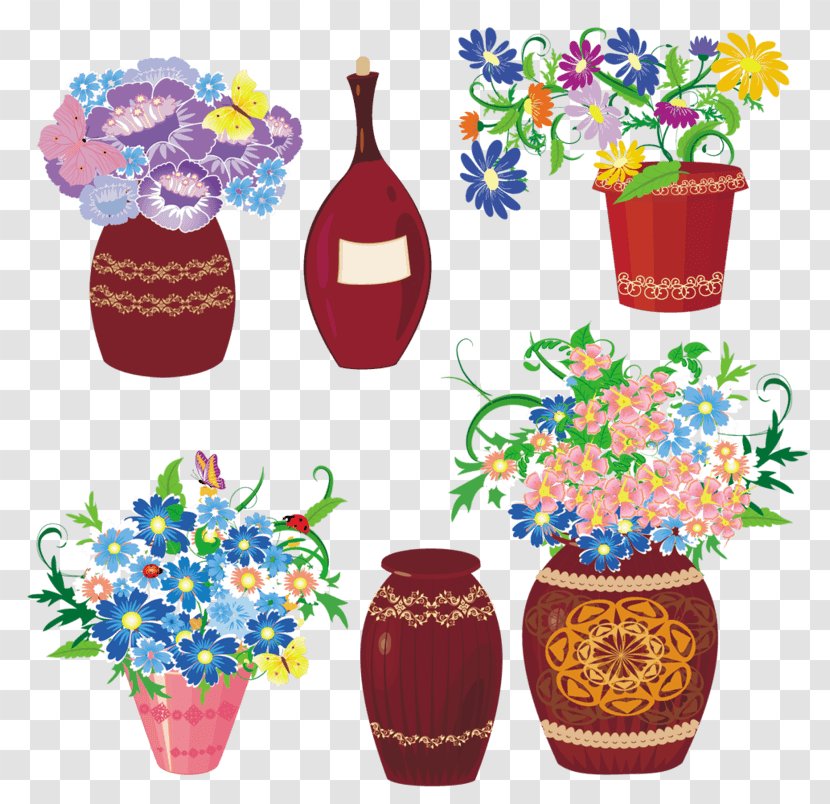 Floral Design Illustration Vase Flower Bouquet - Cartoon - Des Weiteren Transparent PNG