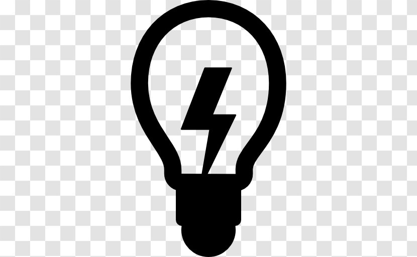 Incandescent Light Bulb Lightning Lighting - Silhouette Transparent PNG