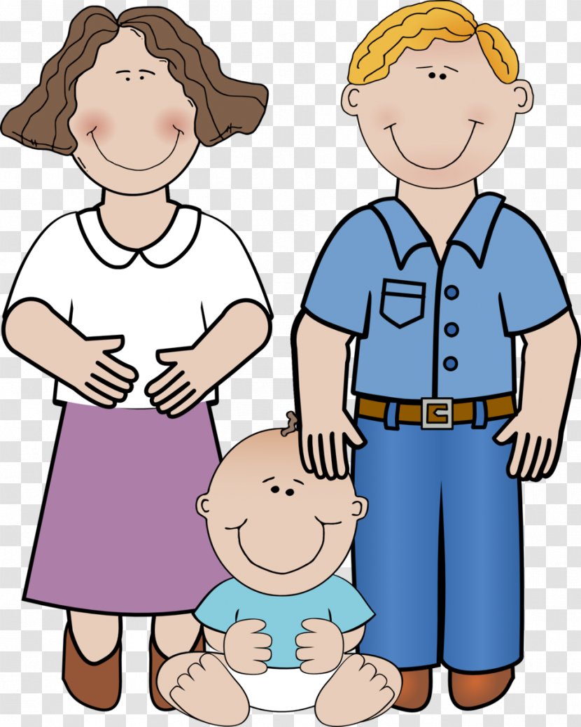 Extended Family Father Clip Art - Silhouette Transparent PNG
