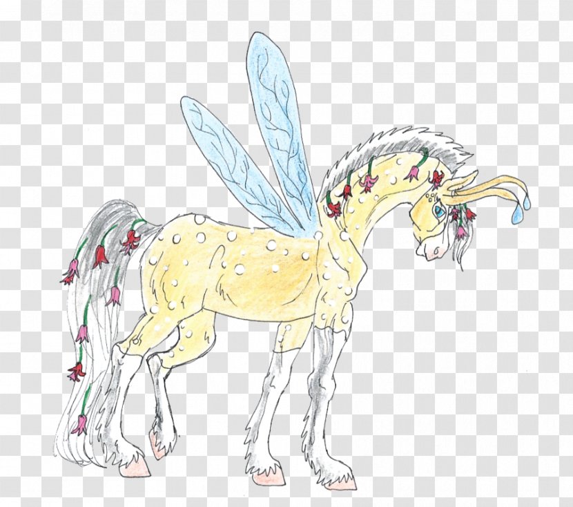 Horse Unicorn Cartoon - Mythical Creature Transparent PNG