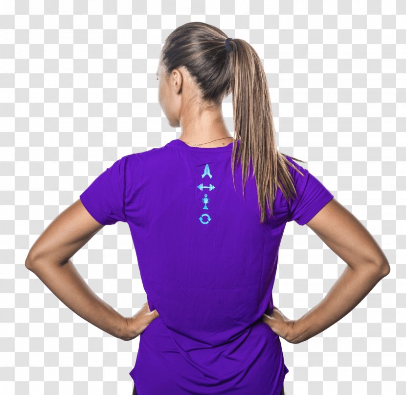 Party Dress Clothing Sleeve T-shirt - Purple - Woman Praying Transparent PNG
