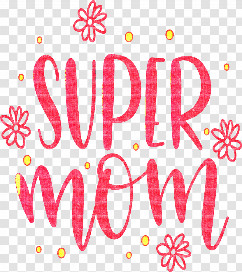 Mothers Day Super Mom Transparent PNG