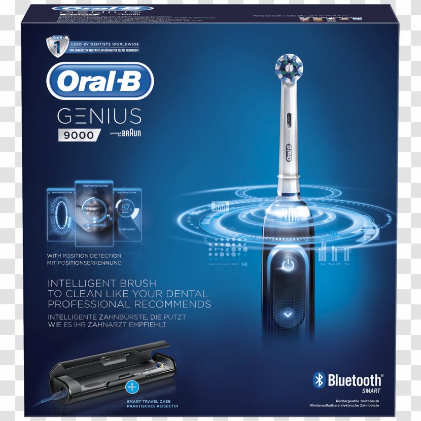 Electric Toothbrush Oral-B Genius 9000 8000 - Brush Transparent PNG