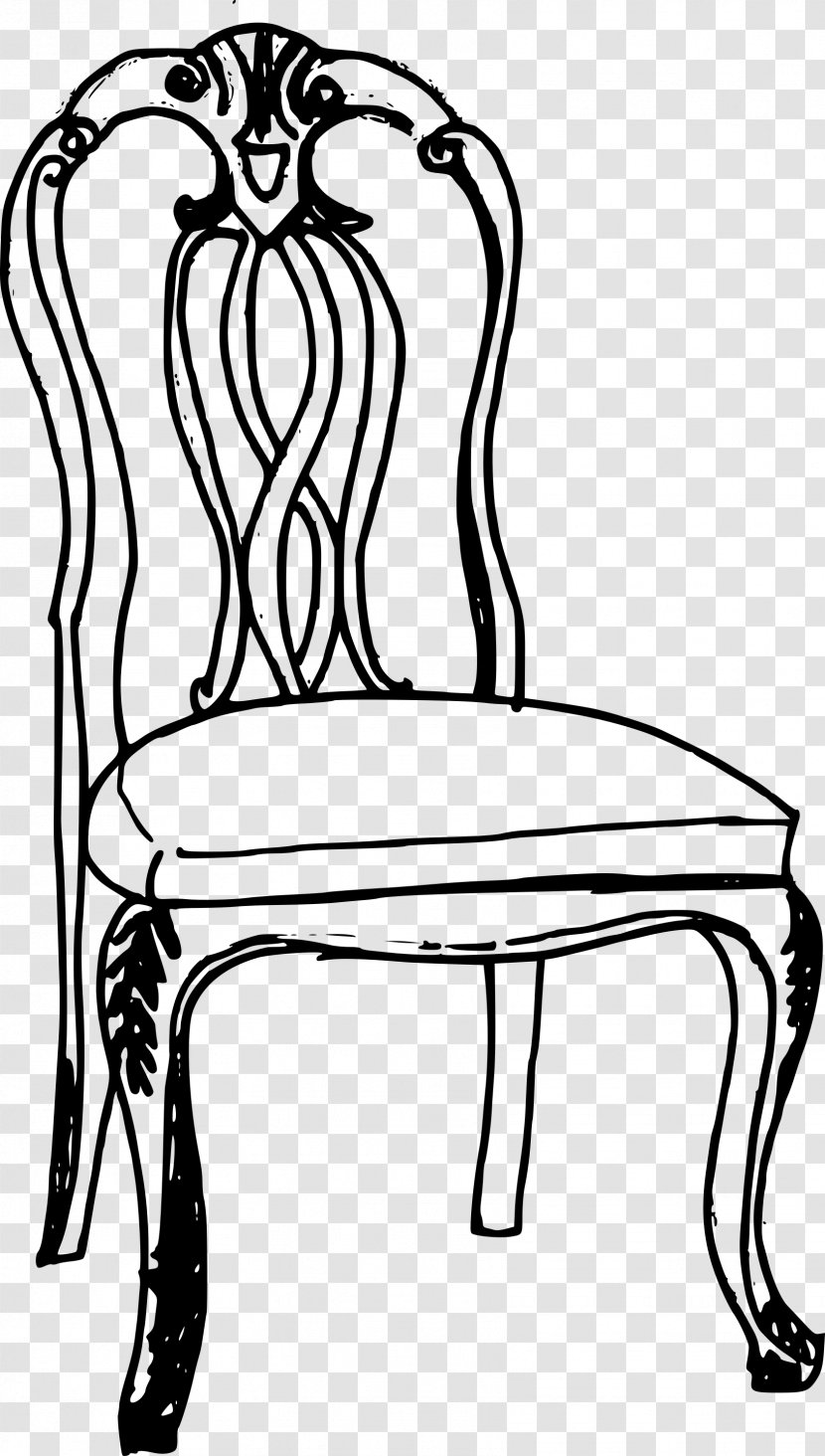 Clip Art Chair Furniture Table Couch - Cartoon Drawing Transparent PNG
