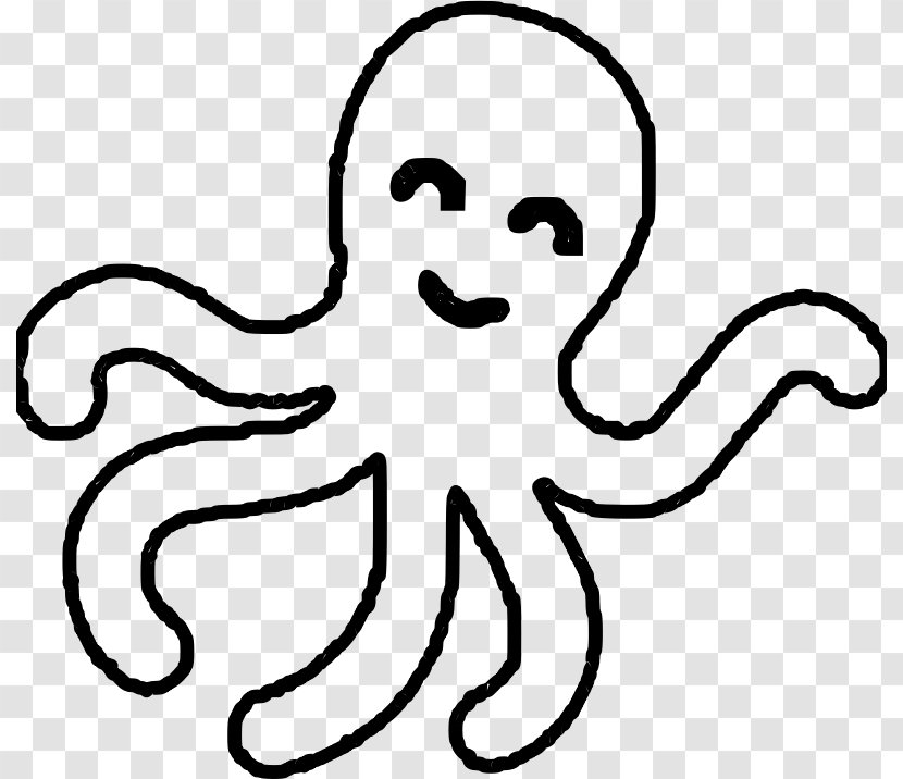 Octopus Coloring Book Child Page Clip Art - Invertebrate Transparent PNG