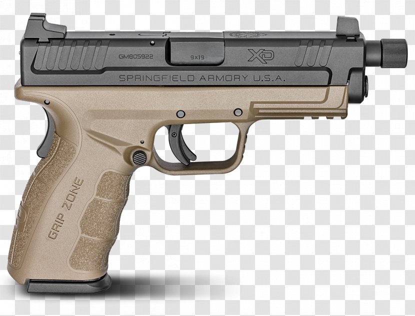 Springfield Armory XDM HS2000 .45 ACP Automatic Colt Pistol - Ammunition - Handgun Transparent PNG