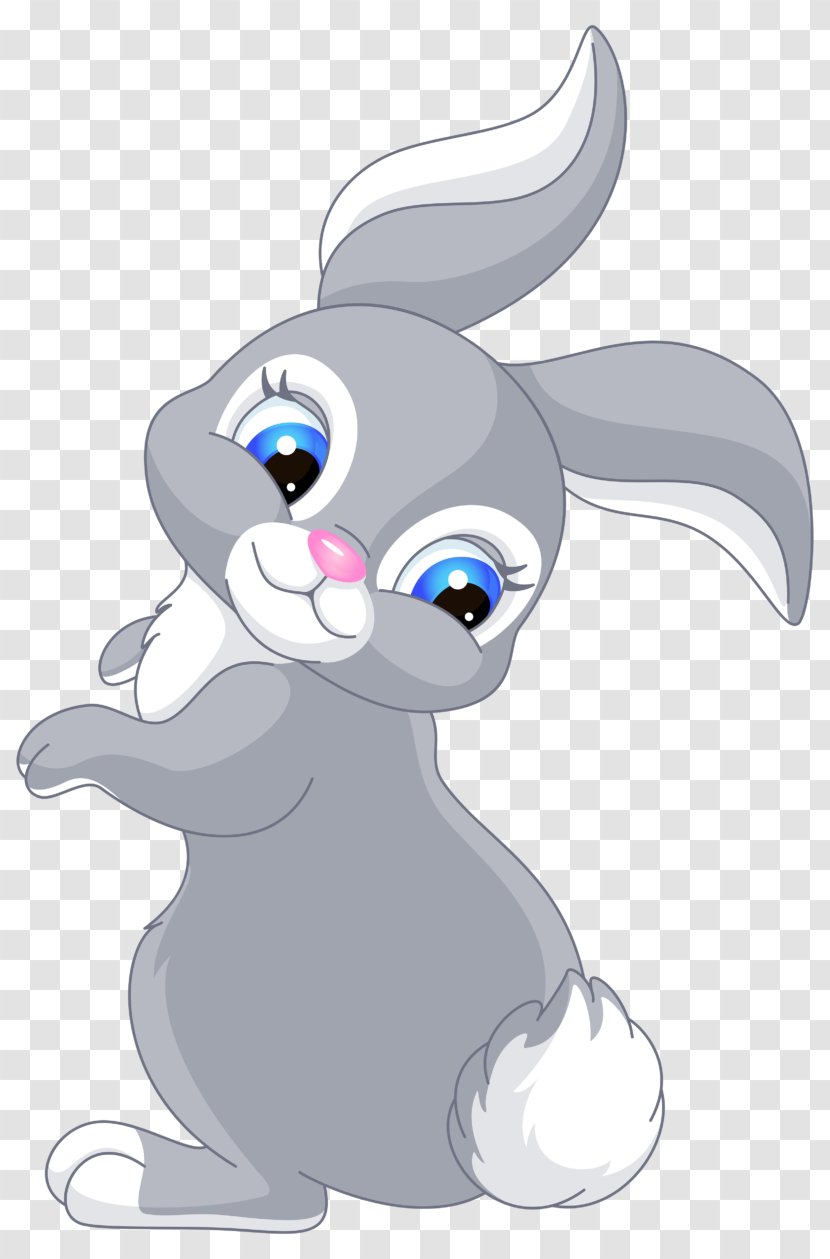 Easter Bunny Rabbit Hare Cartoon Clip Art Transparent PNG