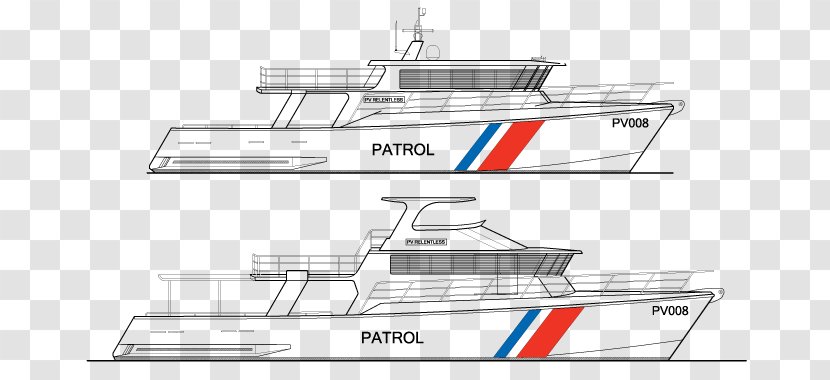 Luxury Yacht Australian Patrol Boat Group Ferry - Motorboat - Top Transparent PNG