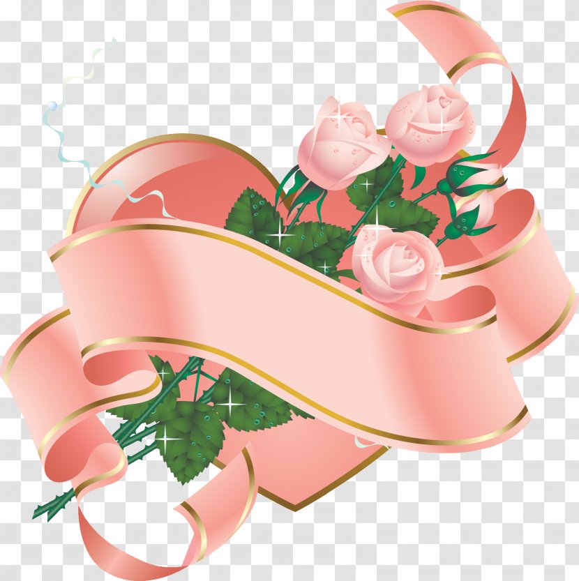 Garden Roses Heart Cut Flowers - Red - Rose Transparent PNG