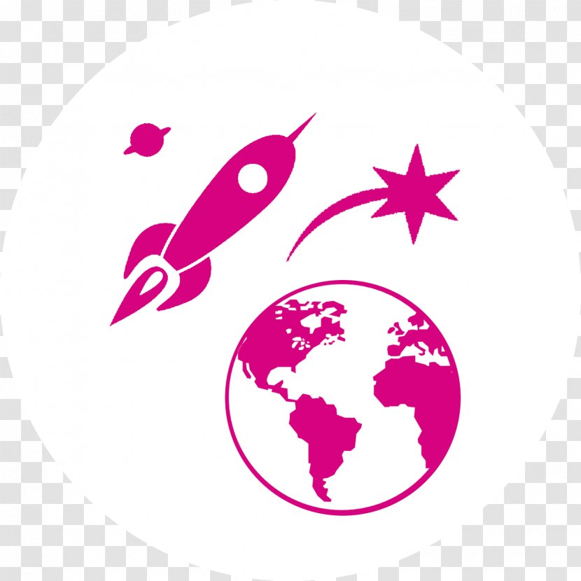 Earth Globe - Purple Transparent PNG