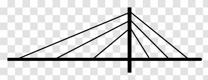 Cable-stayed Bridge Peace - Electrical Cable Transparent PNG