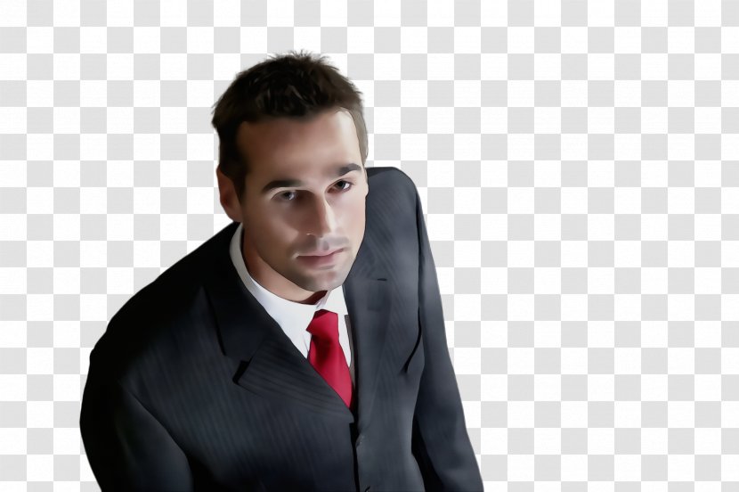 Suit Gentleman Male Formal Wear Businessperson - Paint - Tie Gesture Transparent PNG