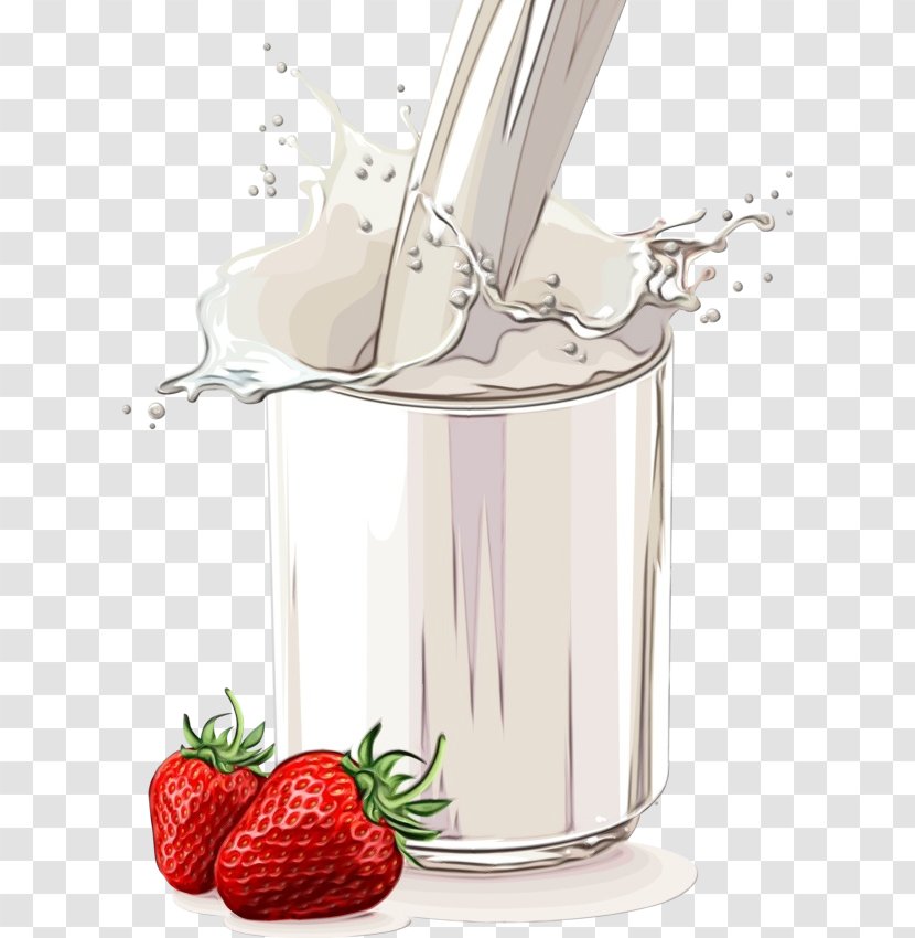 Strawberry - Cream - Fruit Milkshake Transparent PNG