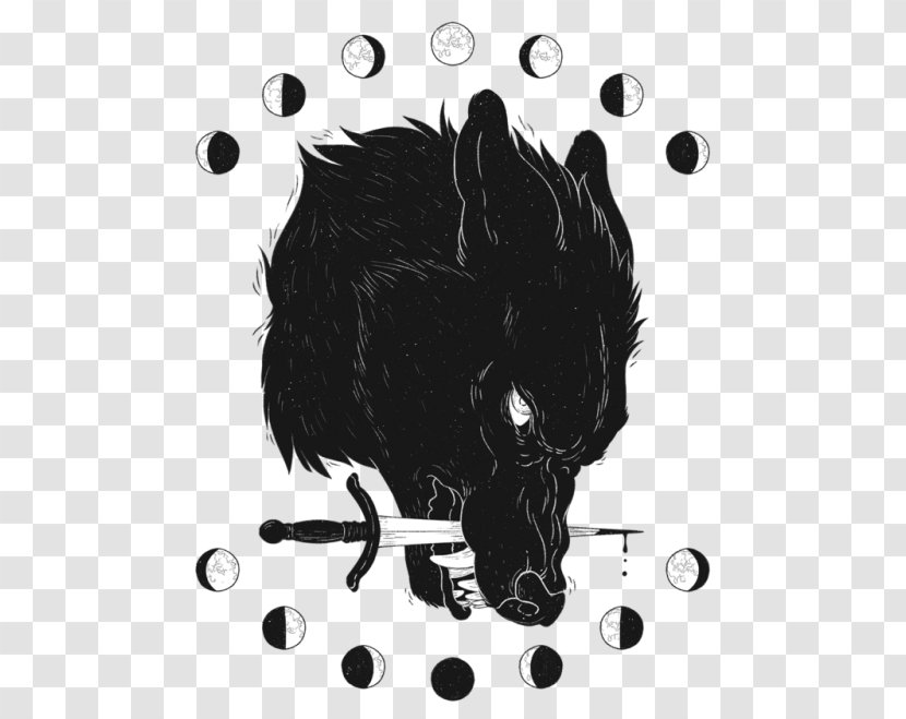 Gray Wolf Art Museum Drawing Black - Werewolf - Depression Transparent PNG