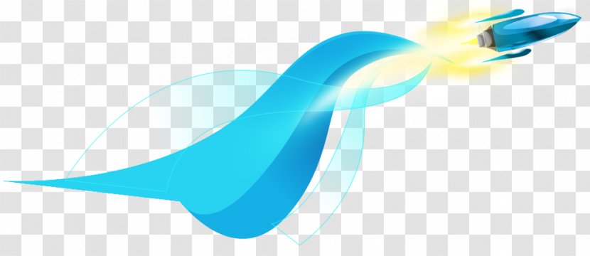 Rocket Cartoon - Blue Transparent PNG