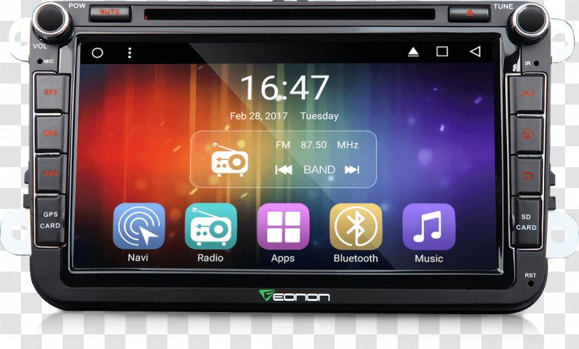 Volkswagen Eos Car GPS Navigation Systems Tiguan - Display Device Transparent PNG
