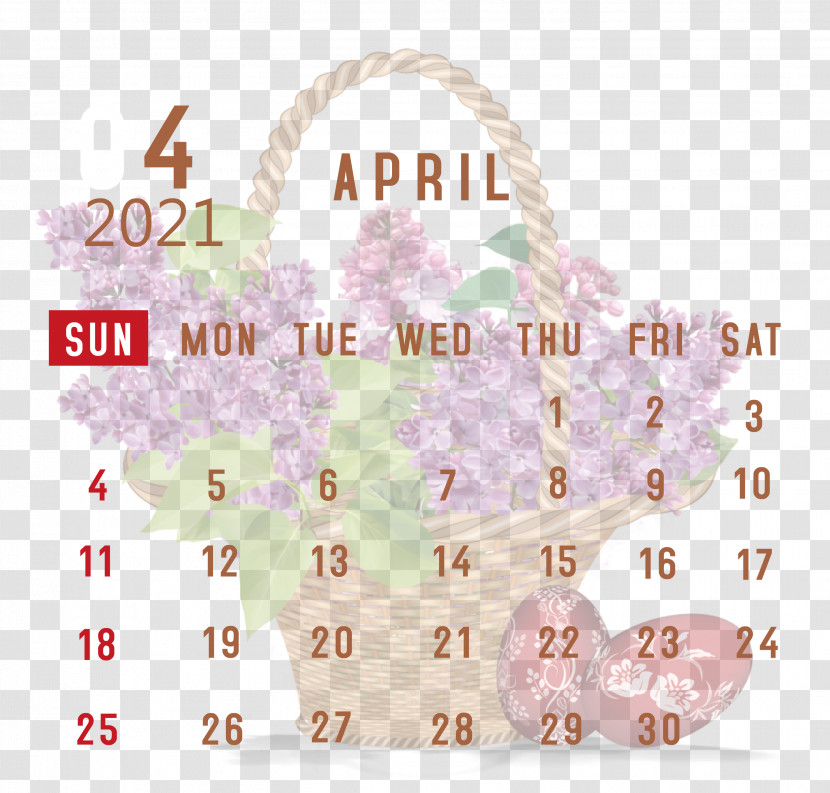 April 2021 Printable Calendar April 2021 Calendar 2021 Calendar Transparent PNG