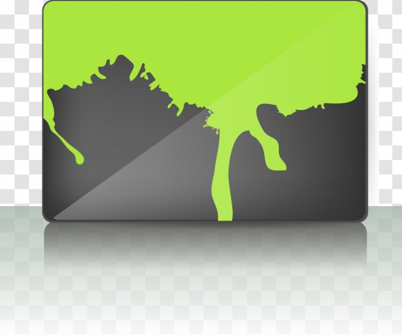 Euclidean Vector Download - Splash - Green Business Card Material Transparent PNG