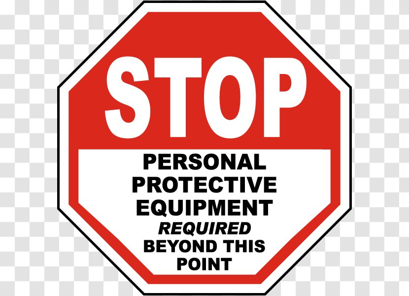 Stop Sign Traffic Royalty-free Clip Art - Personal Protective Equipment Transparent PNG