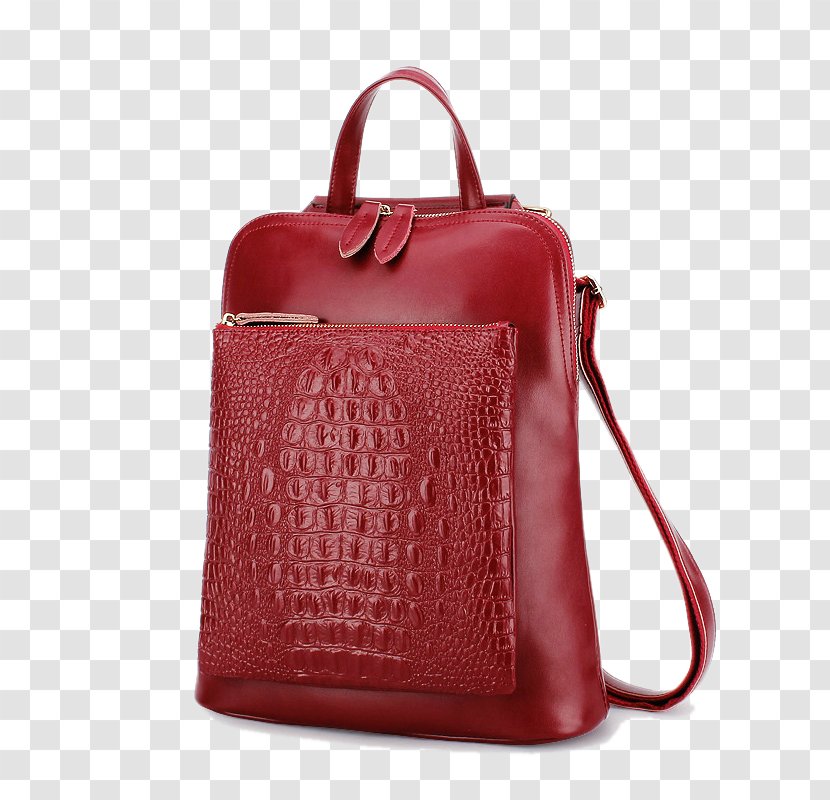 Crocodile Handbag Alligator Leather Backpack - Baggage Transparent PNG