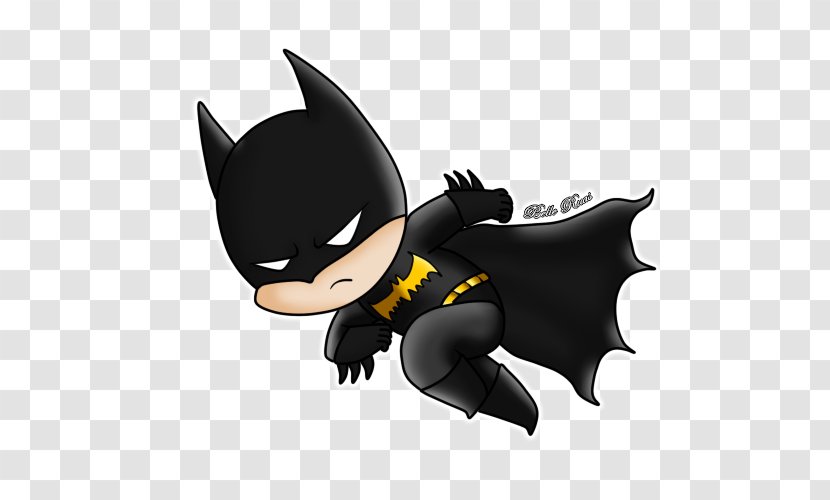 Batman Catwoman Chibiusa Batgirl - Cartoon - Swinging Transparent PNG