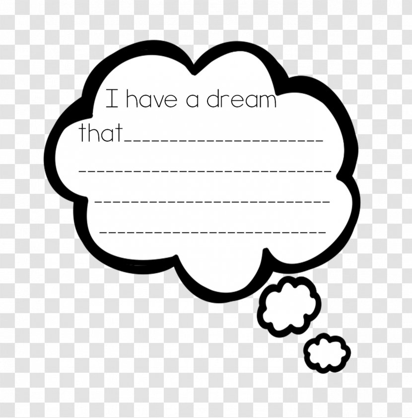 I Have A Dream Clip Art - Website - Dreaming Clouds Cliparts Transparent PNG