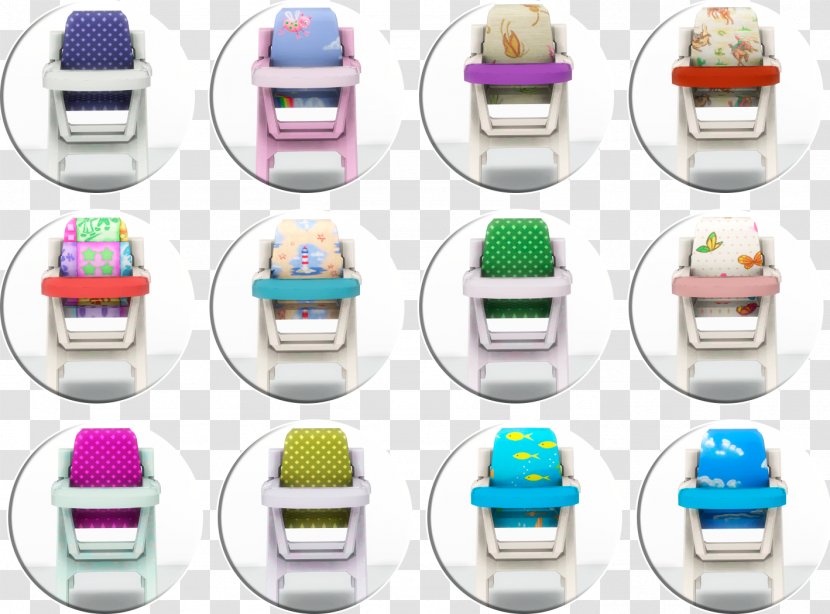 The Sims 4 3 High Chairs & Booster Seats Infant Toddler - Nursery - Child Transparent PNG