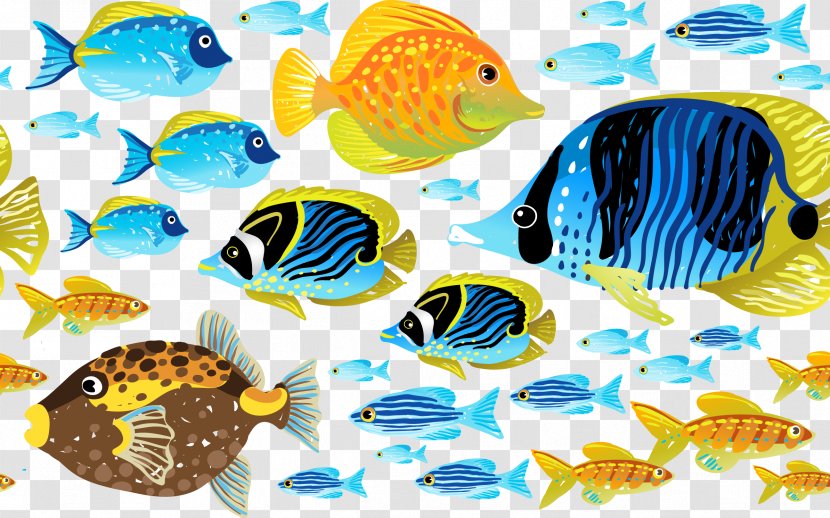 Douchegordijn Curtain Bathroom Shower Underwater - Drapery - Marine Fish Material Transparent PNG