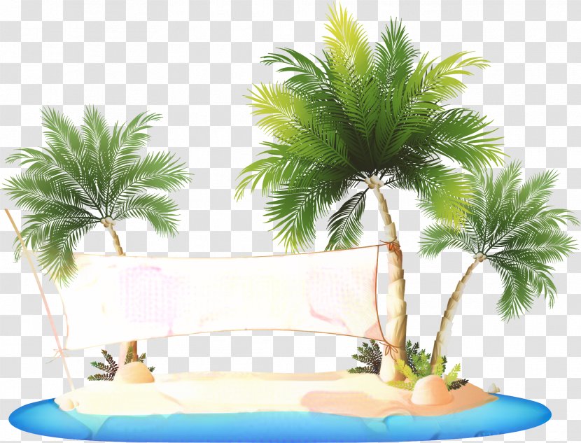 Beach Image Cartoon Sea - Landscape - Houseplant Transparent PNG