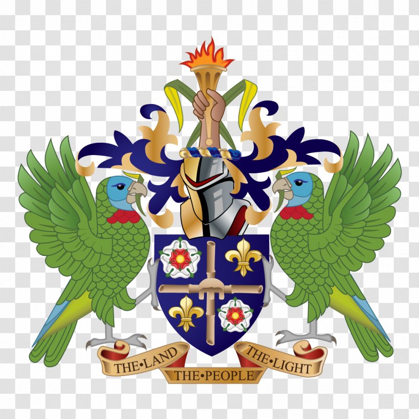 Coat Of Arms Saint Lucia Vincent And The Grenadines National Symbols Geography - Flag Transparent PNG