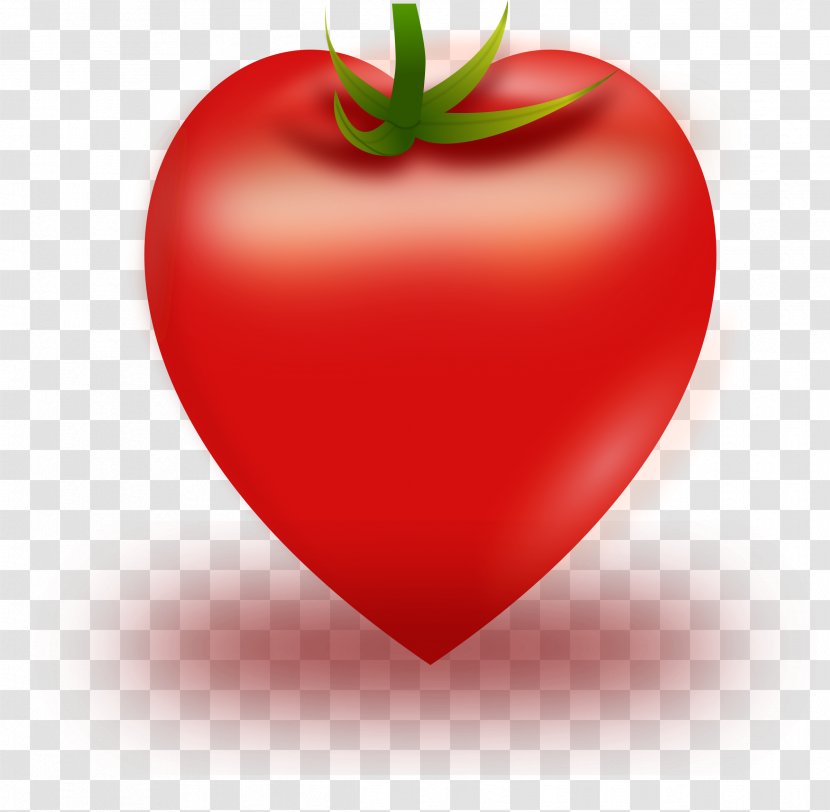 Tomato Juice Soup Heart Clip Art - Food Transparent PNG