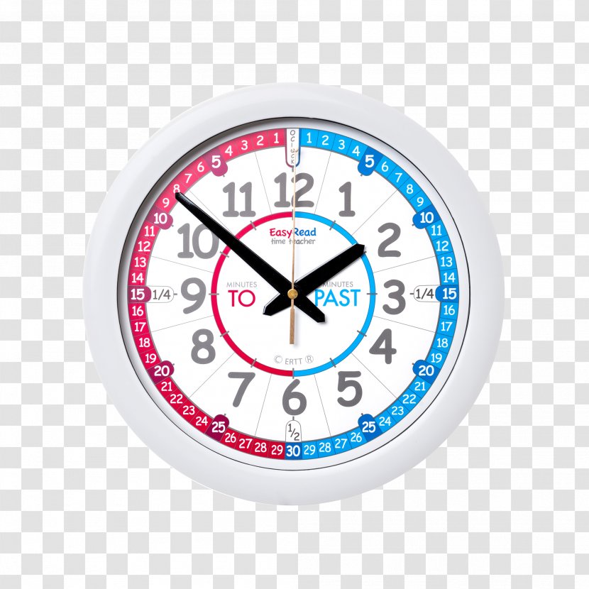 Clock Learn To Tell The Time Teacher Learning Child - Wall Transparent PNG