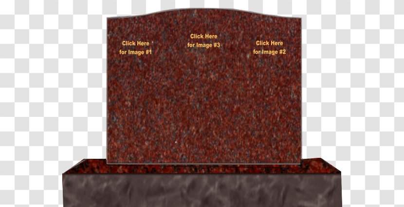 Headstone Granite Memorial Brown - Stone Bench Transparent PNG