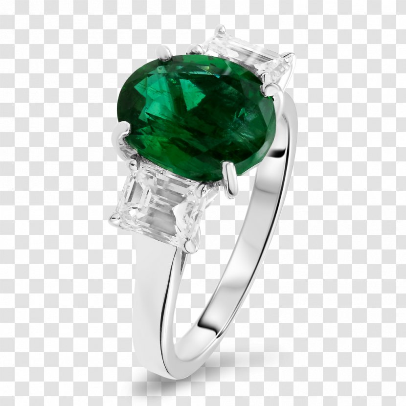 Emerald Ring Carat Diamond Jewellery Transparent PNG