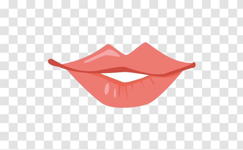Lip Mouth Smile - Orange - Lips Transparent PNG